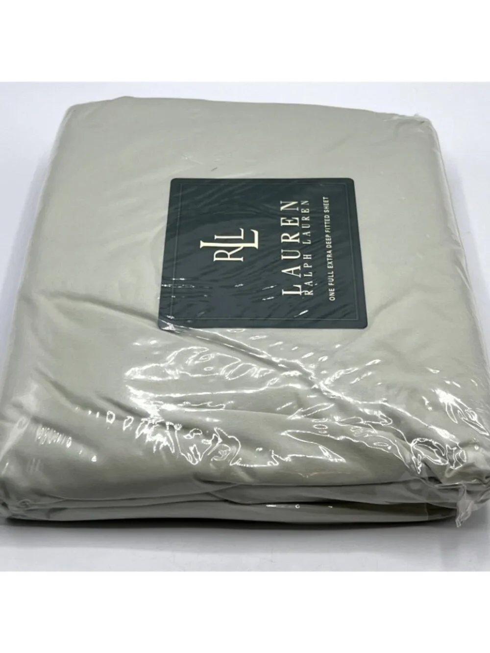 Lauren Ralph Lauren Full Fitted Sheet Extra Deep Lakeview Green Cotton